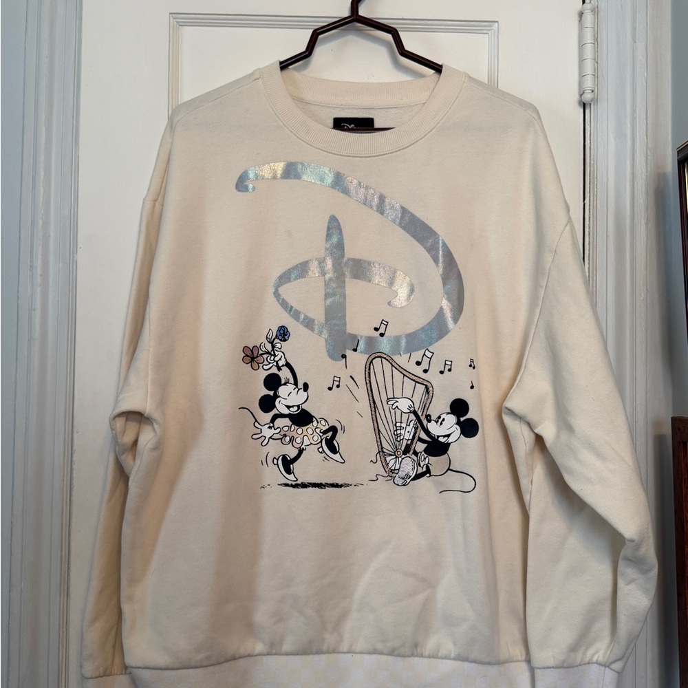 Vans Cream Disney 100 Crewneck Sweater